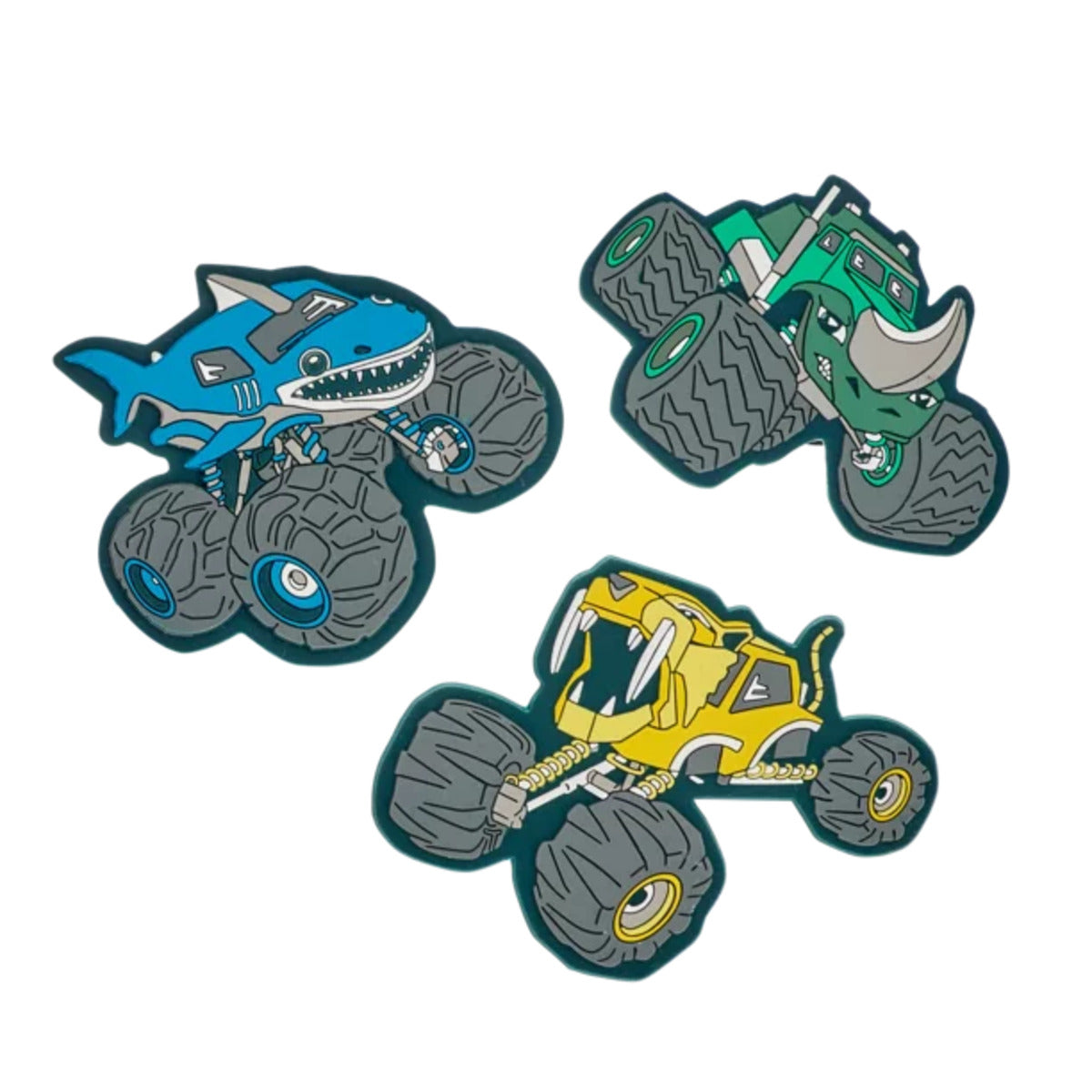 DerDieDas Wechselbuttons 3er Set Monster Truck