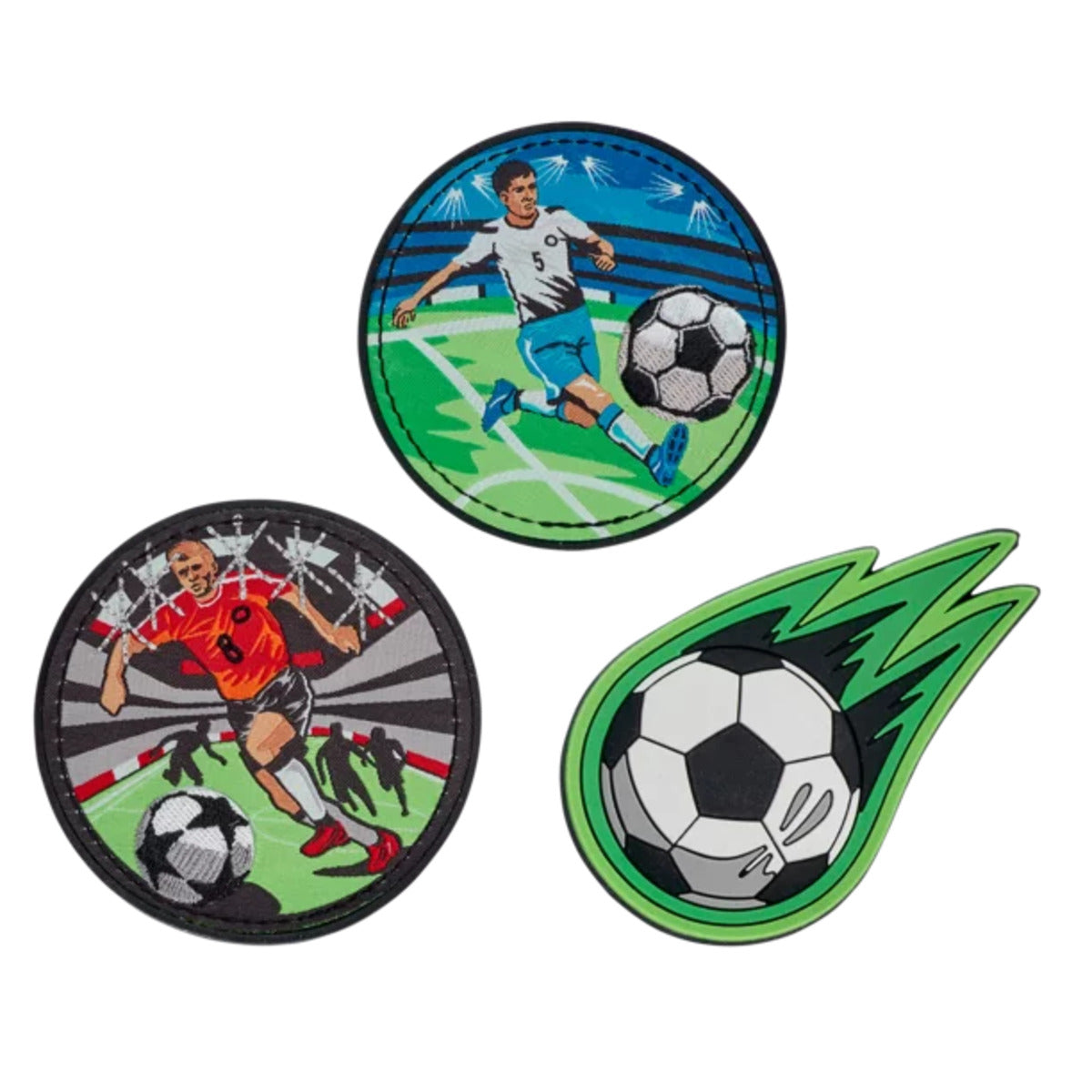 DerDieDas Wechselbuttons 3er Set Soccer Green