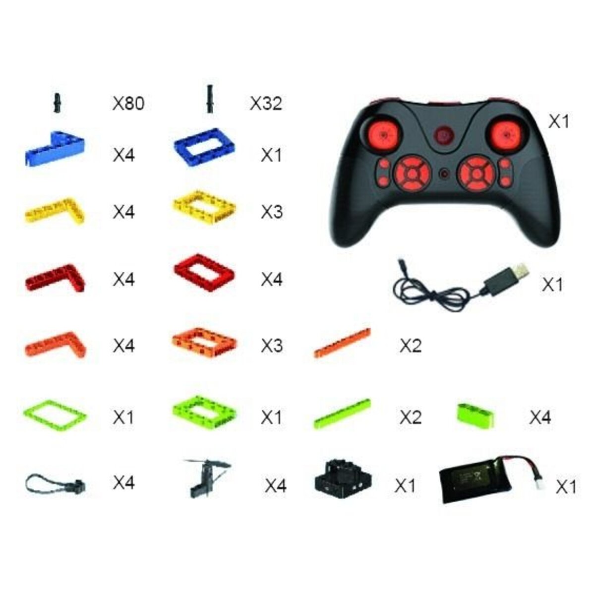 df Models SkyWatcher 5in1 DIY Block Drohne - RTF