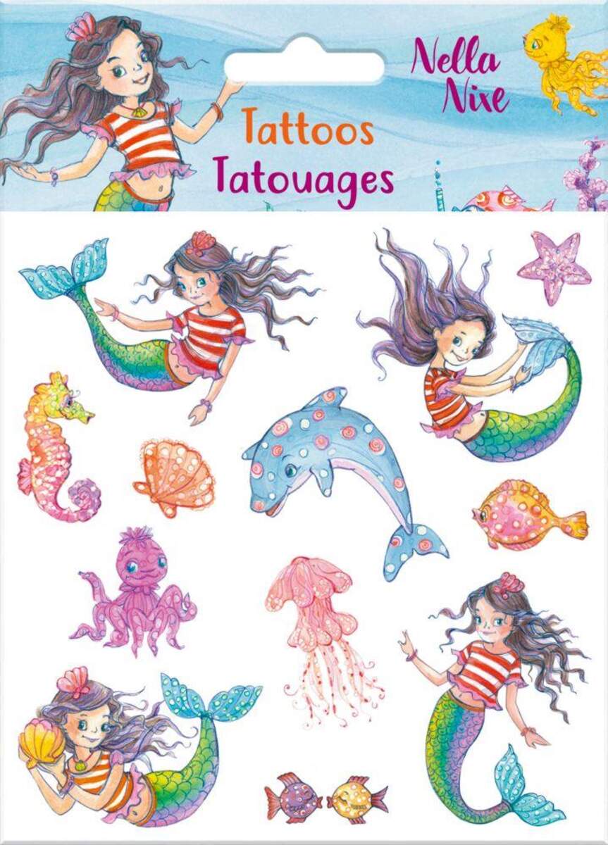 Die Spiegelburg Glitzer-Tattoos Nella Nixe