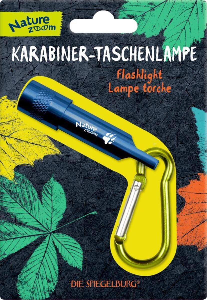 Die Spiegelburg Karabiner-Taschenlampe Nature Zoom