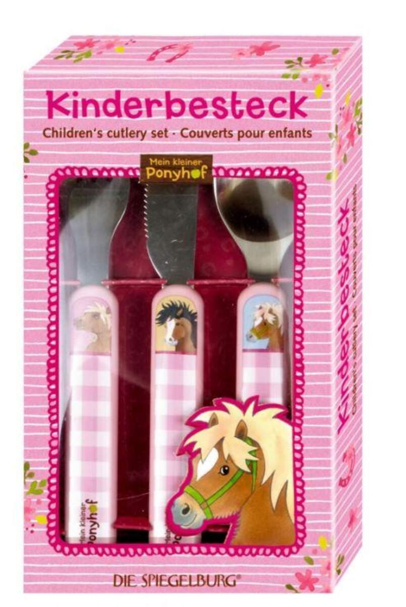 Die Spiegelburg Kinderbesteck für kleine Ponyfreunde Mein kleiner Ponyhof