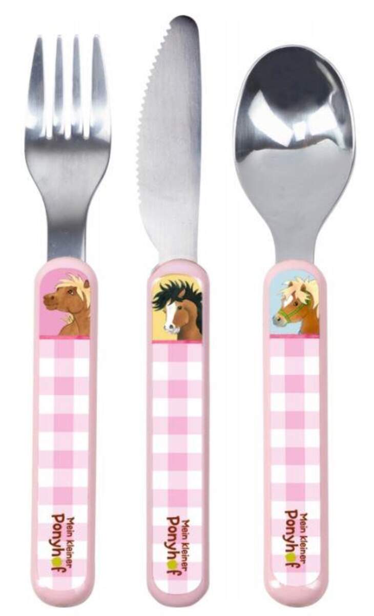 Die Spiegelburg Kinderbesteck für kleine Ponyfreunde Mein kleiner Ponyhof