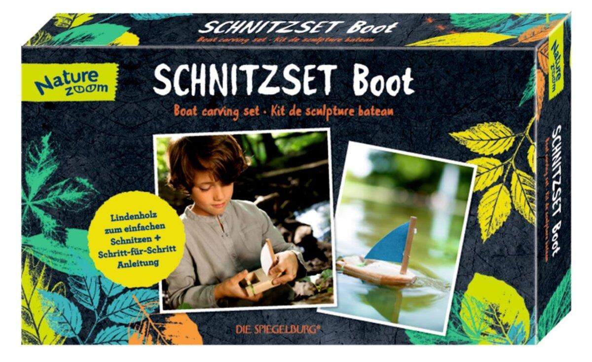 Die Spiegelburg Schnitzset Boot Nature Zoom