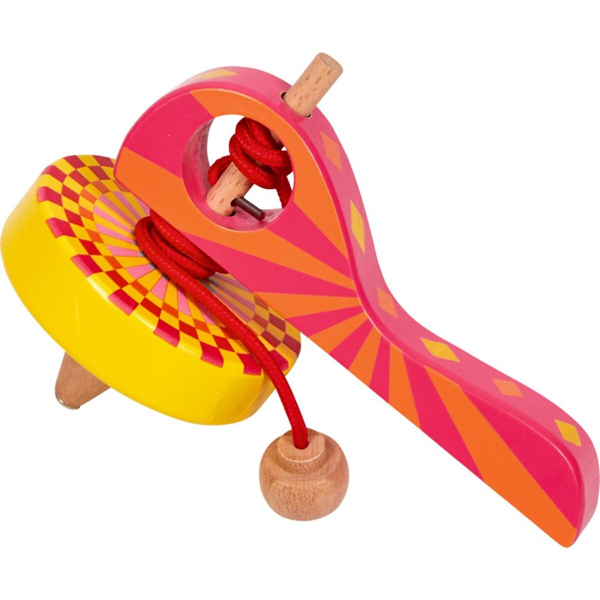 Die Spiegelburg Zieh-Kreisel - Bunte Geschenke, 1 Stück, 3-fach sortiert