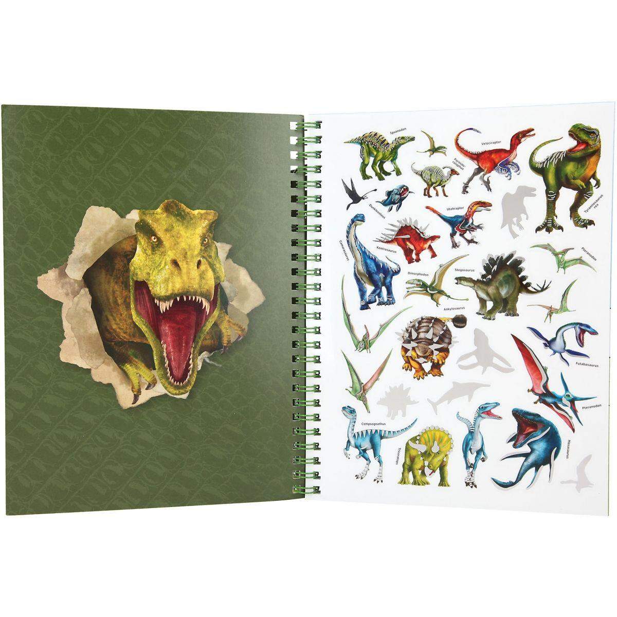 Dino World Malbuch mit Buntstiften Dino World
