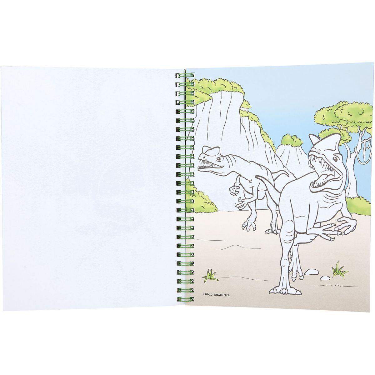 Dino World Malbuch mit Buntstiften Dino World