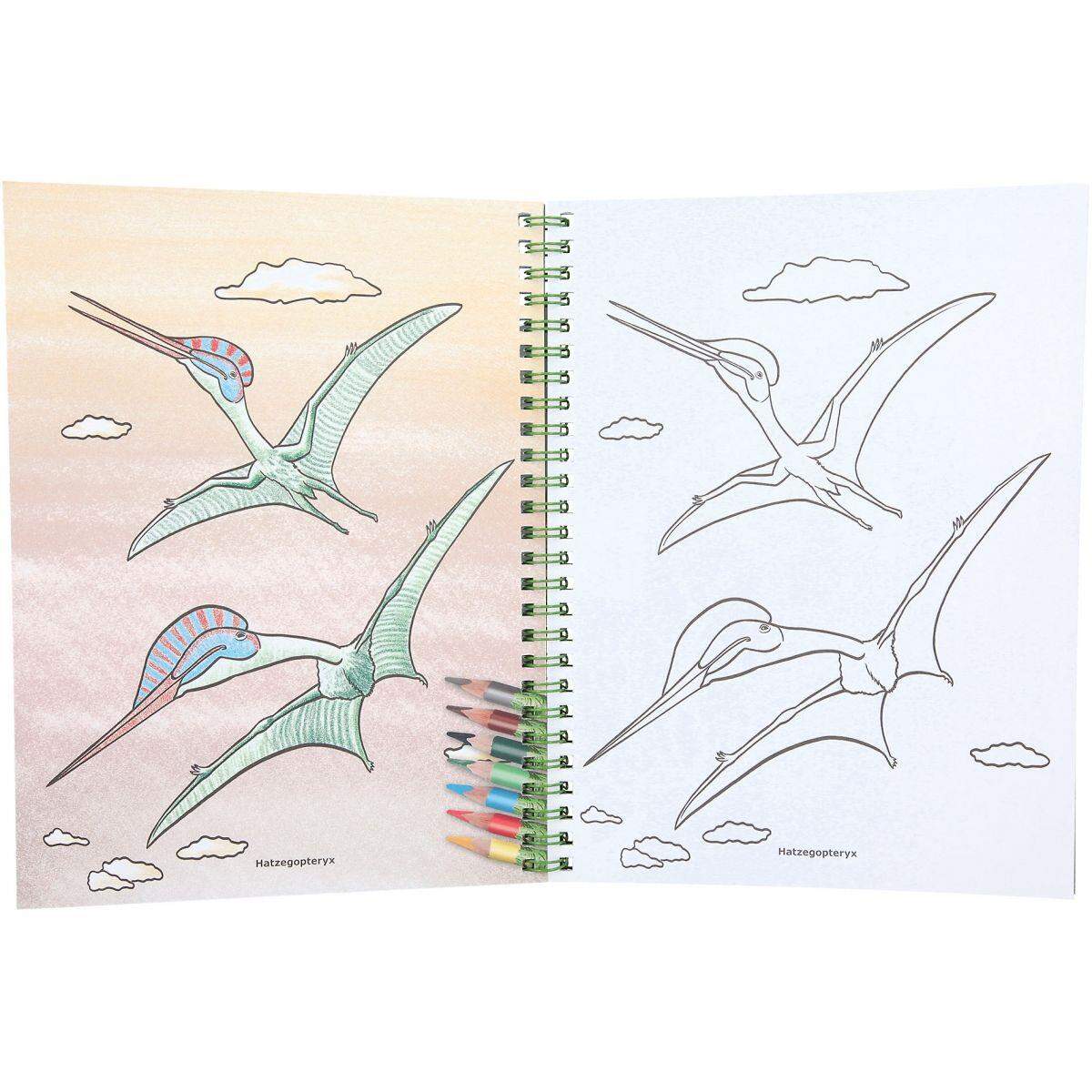 Dino World Malbuch mit Buntstiften Dino World