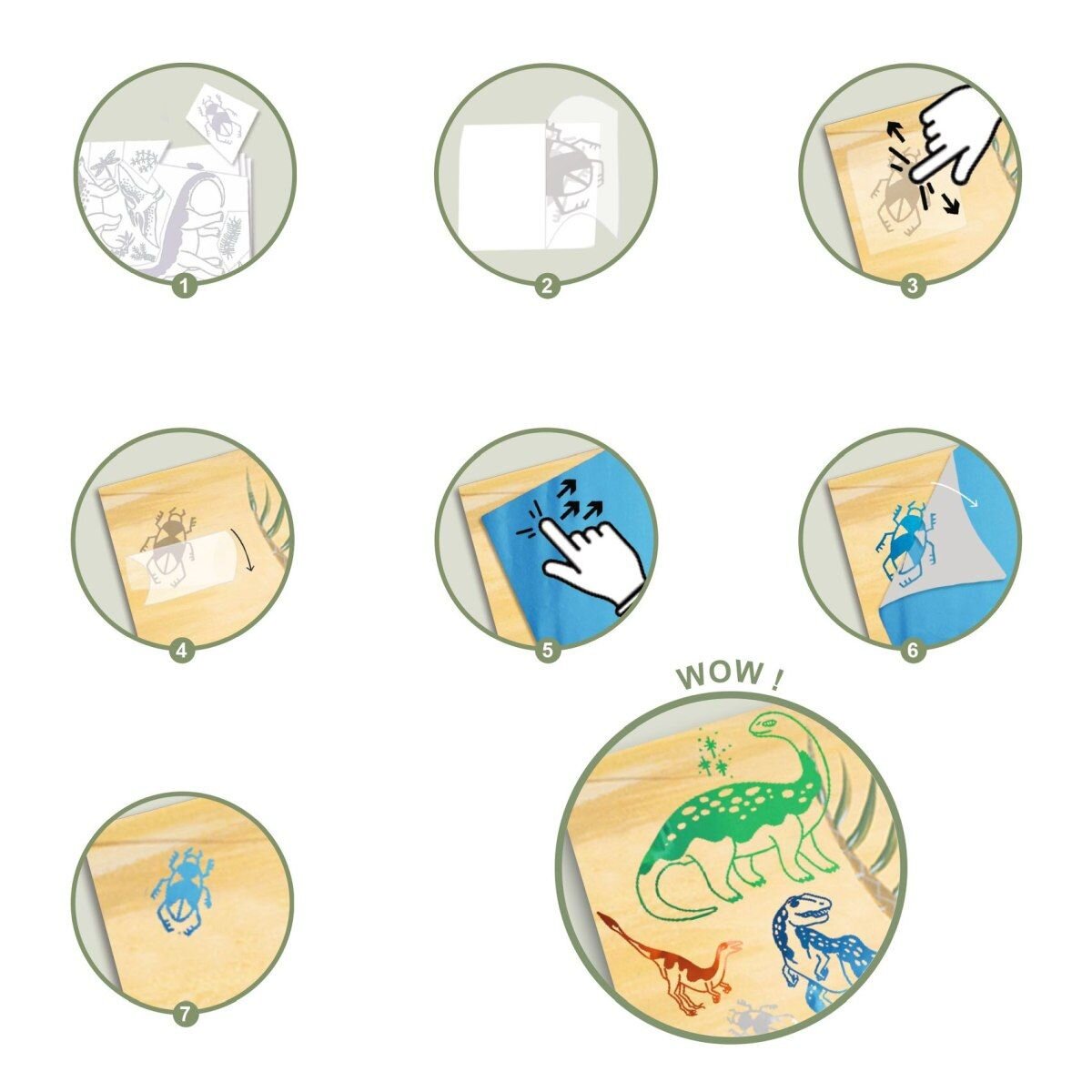 Djeco Artistic Patch: Dinosaurier
