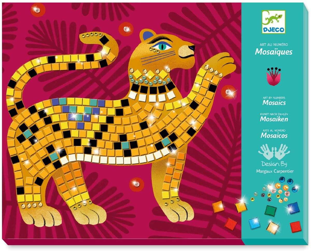 Djeco Mosaik Glitzer: Im Herzen des Dschungels