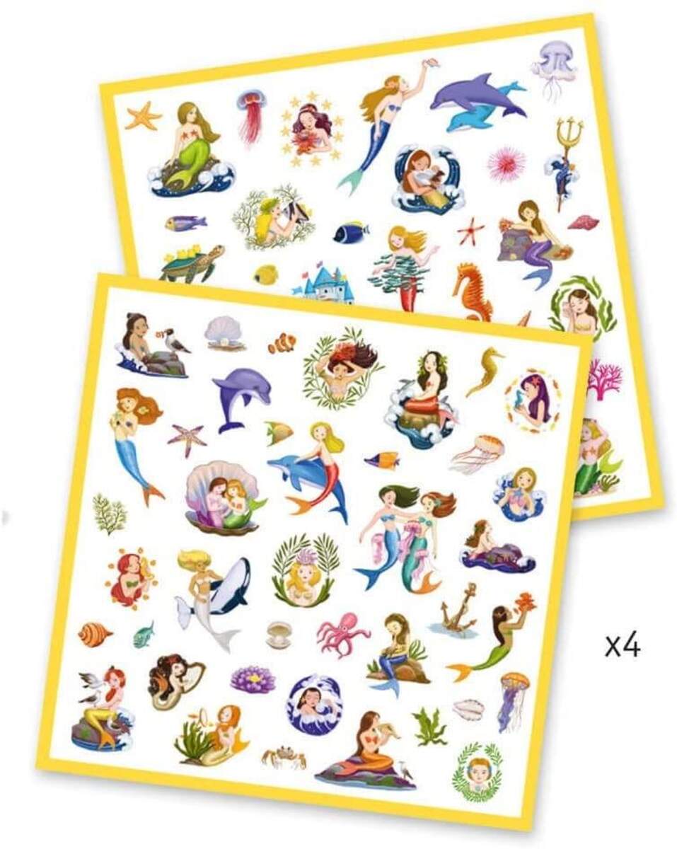 Djeco Sticker: Meerjungfrauen