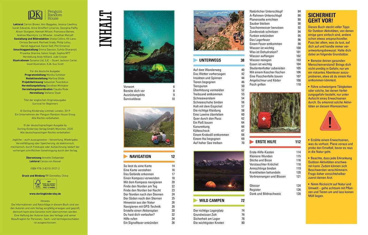 DK Verlag Survival für Einsteiger: Das Outdoor Abenteuer Handbuch