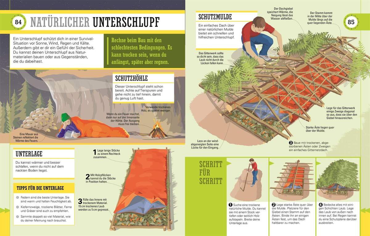 DK Verlag Survival für Einsteiger: Das Outdoor Abenteuer Handbuch