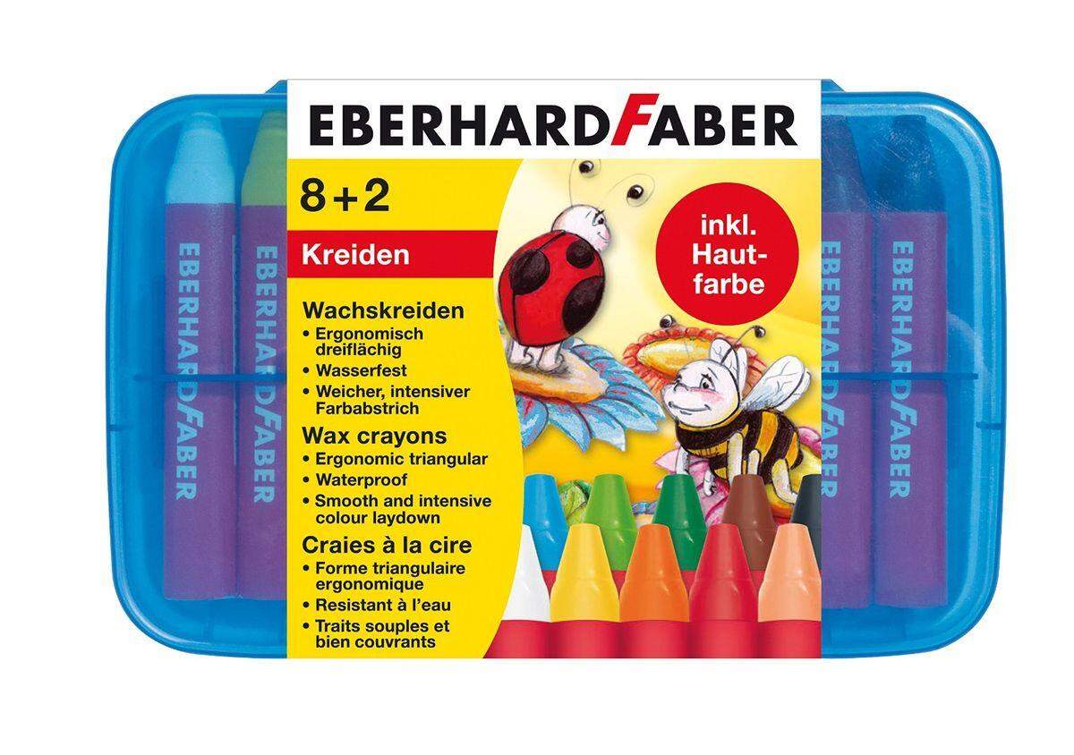 Eberhard Faber Wachsmalkreiden dreiflächig, 10 Stück