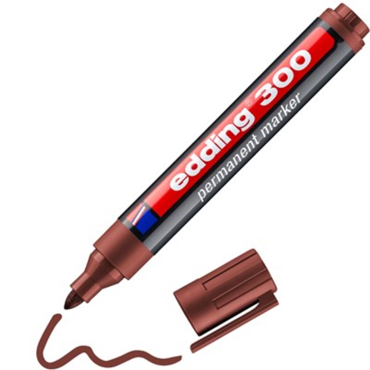 edding 300 Permanentmarker braun, Rundspitze 1,5-3 mm