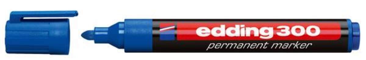 edding 300 Permanentmarker, 1.5-3mm blau