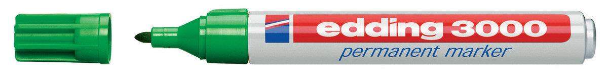 edding 3000 Permanentmarker nachfüllbar, 1.5 - 3 mm, grün