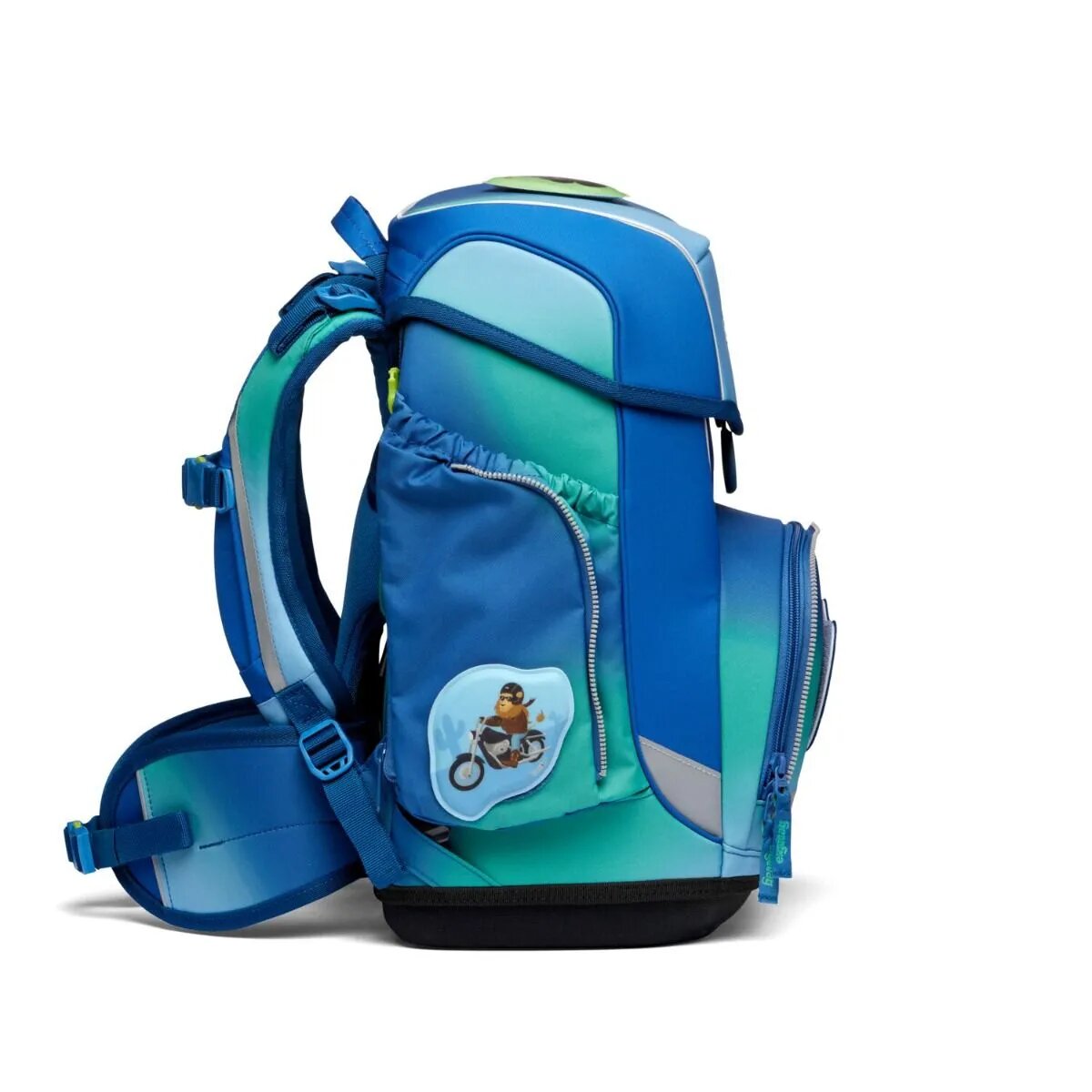 ergobag CUBO Schulranzen-Set DschungelfieBär Colour Splash Edition, 5-teilig