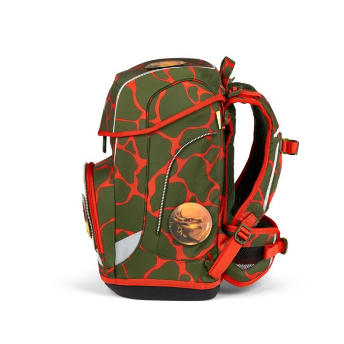 ergobag CUBO Light Schulrucksack-Set FeuerspeiBär LUMI Edition