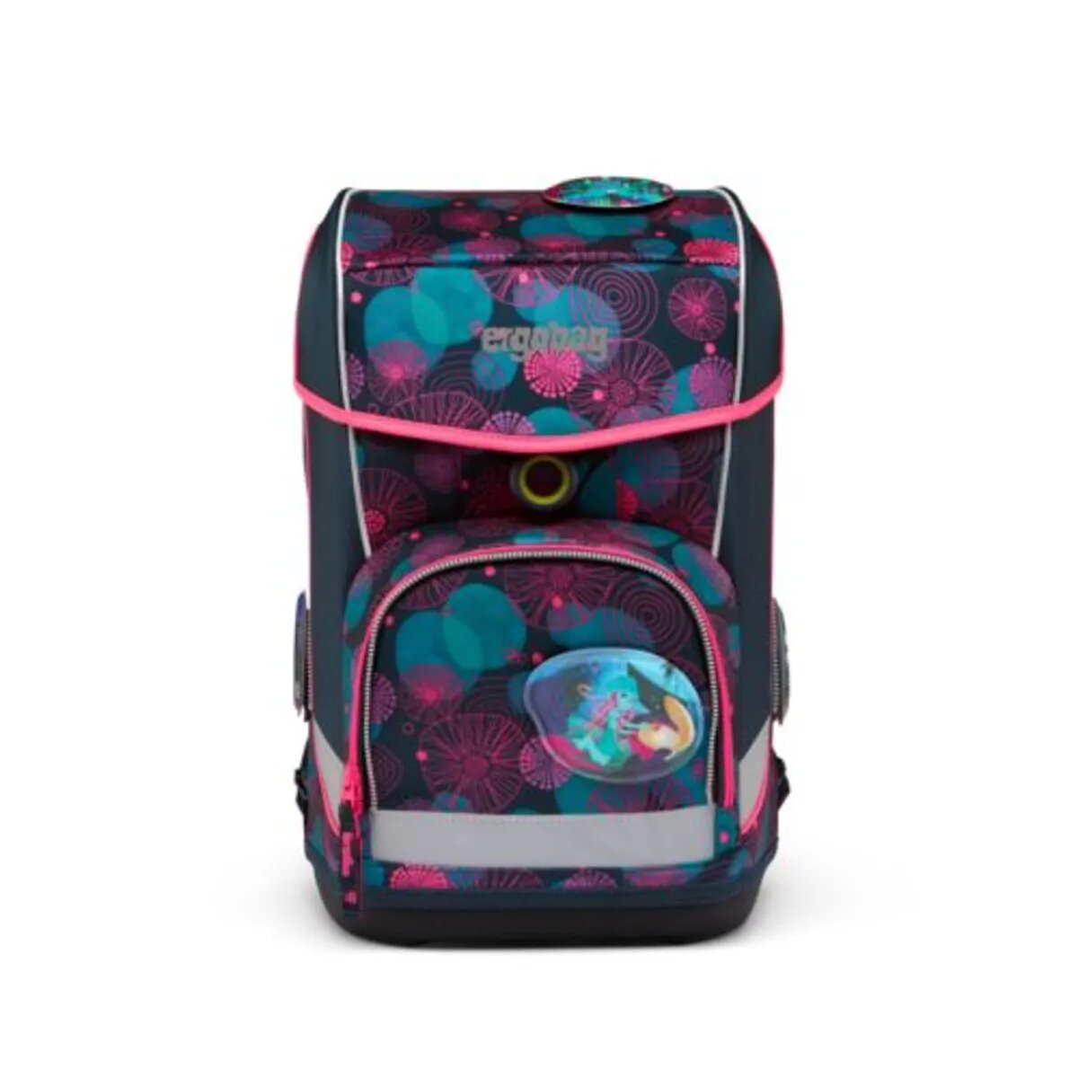 ergobag CUBO LIGHT Schulrucksack-Set KorallBär, 6-teilig