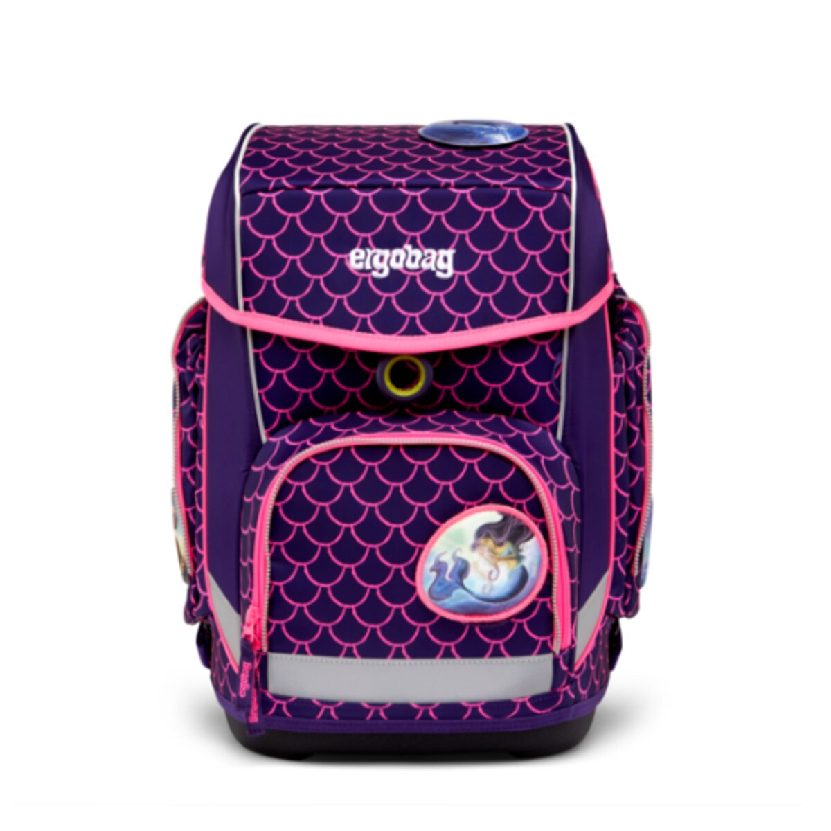 ergobag CUBO LUMI Schulrucksack-Set PerlentauchBär, 5-teilig