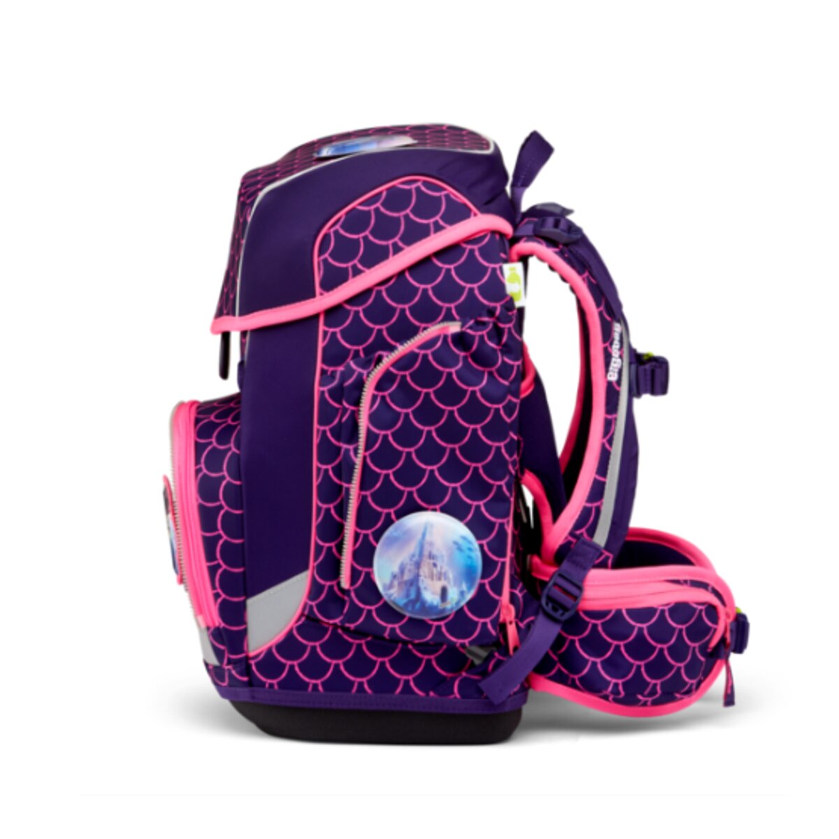 ergobag CUBO LUMI Schulrucksack-Set PerlentauchBär, 5-teilig