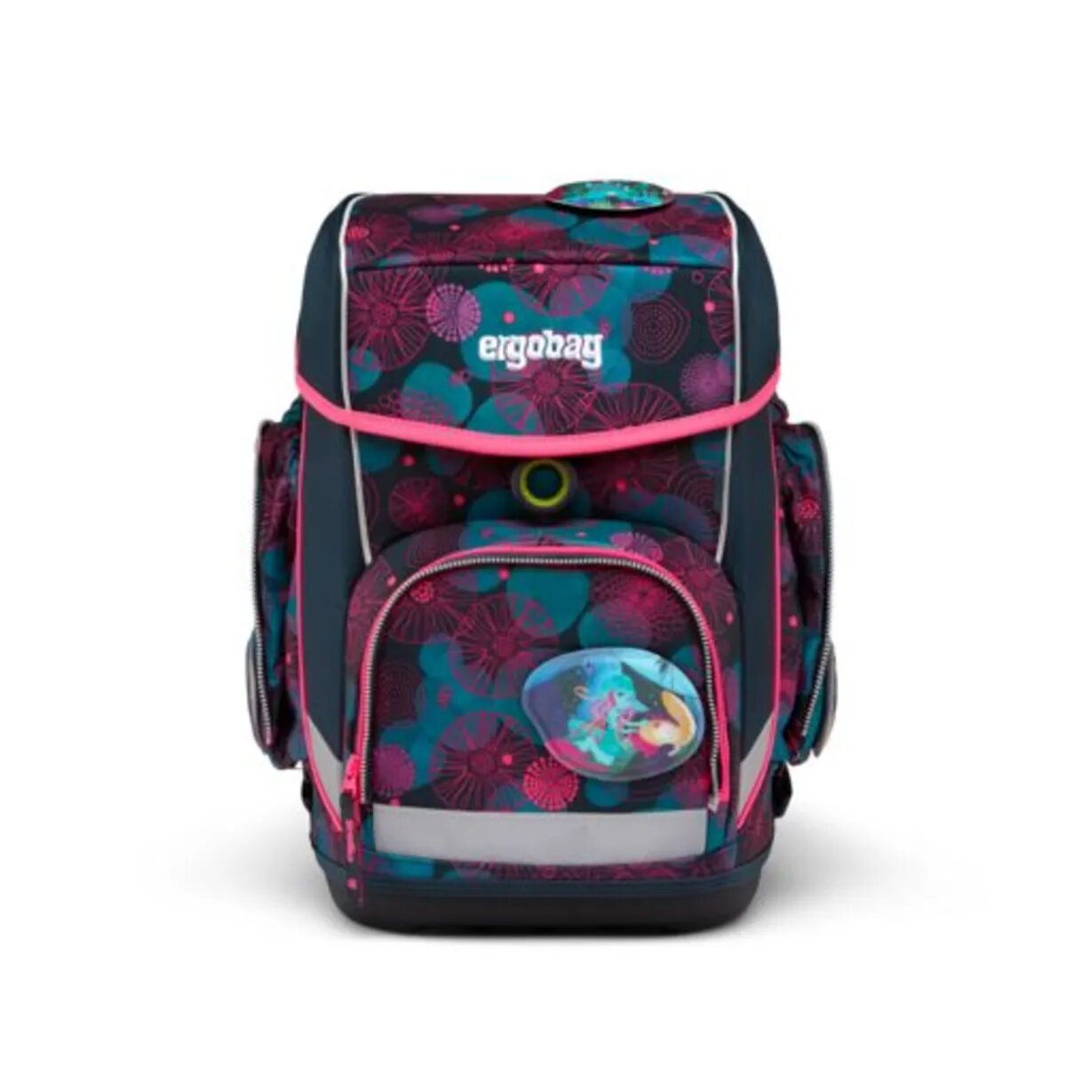 ergobag CUBO Schulrucksack-Set KorallBär, 5-teilig
