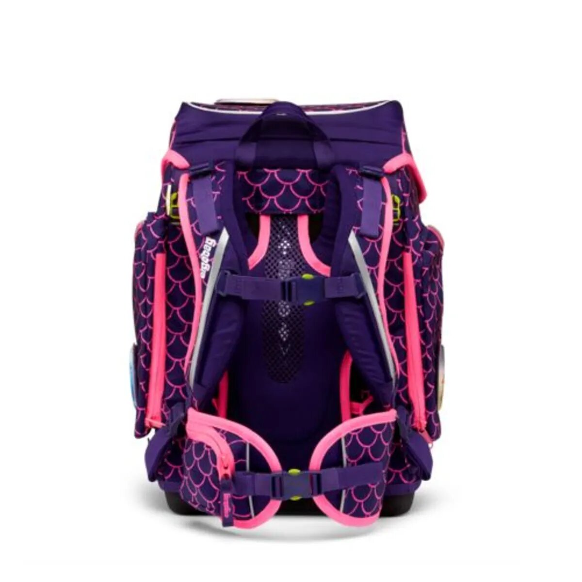ergobag CUBO Schulrucksack-Set PerlentauchBär LUMI Edition, 5-teilig