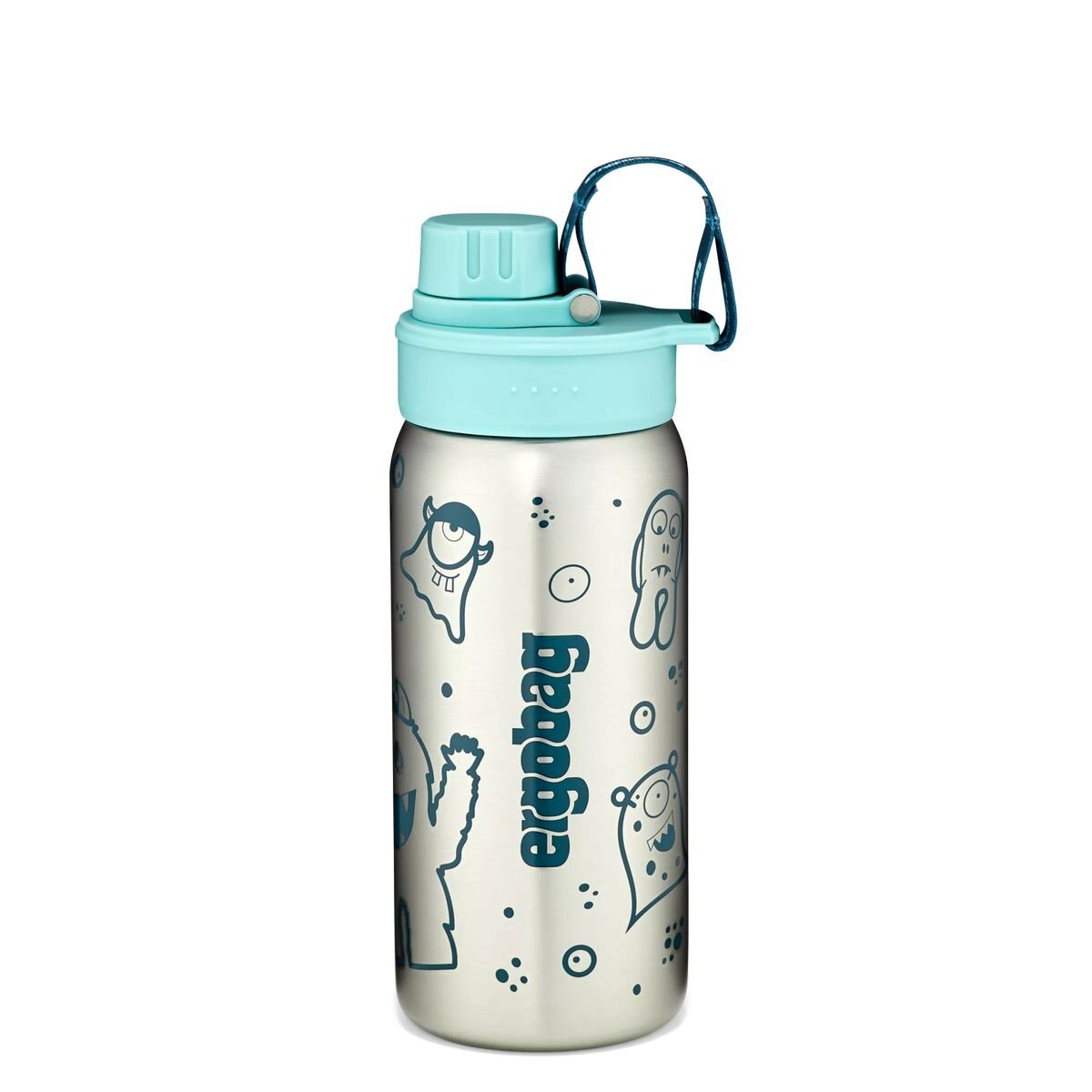 ergobag Edelstahl Trinkflasche Petrol, 500 ml