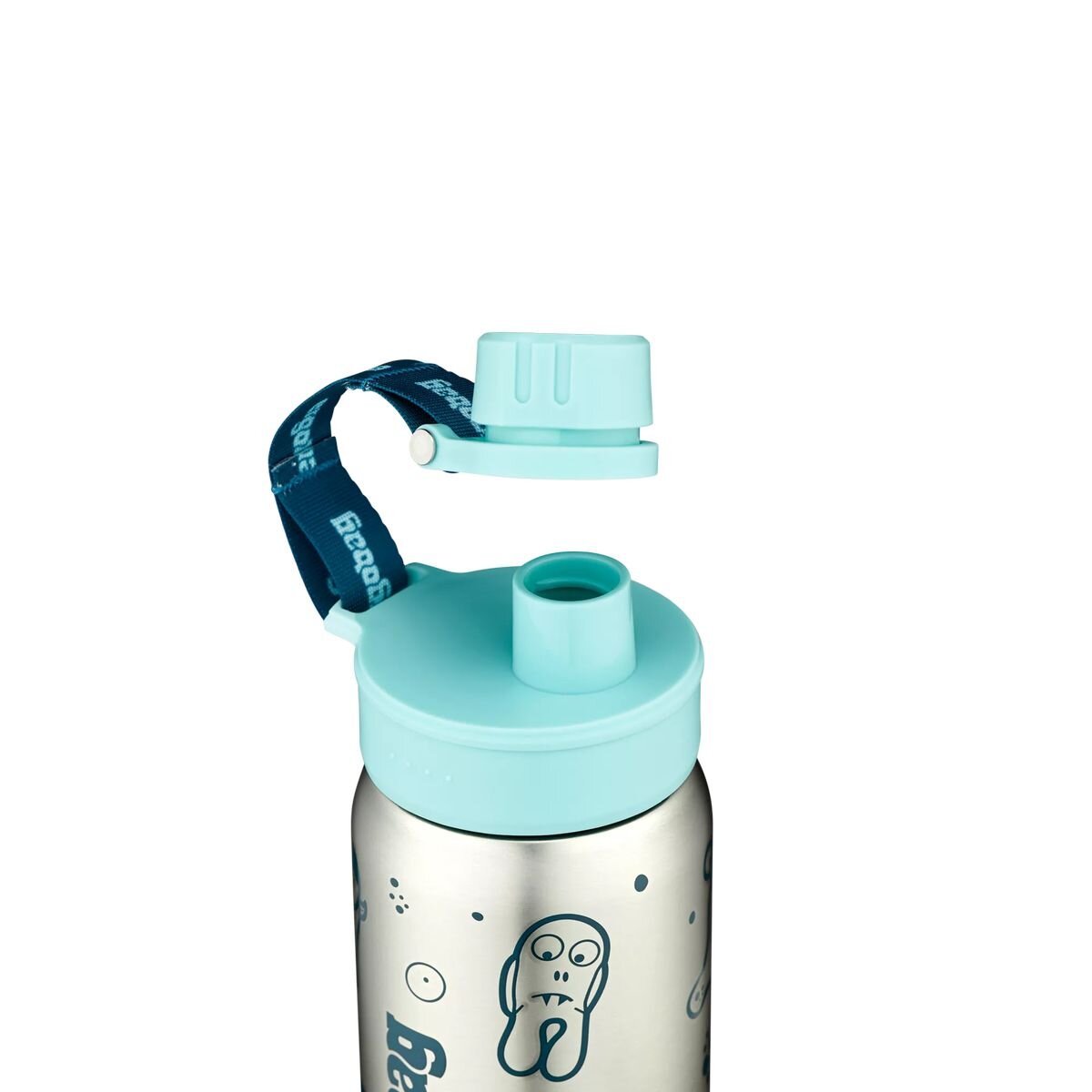 ergobag Edelstahl Trinkflasche Petrol, 500 ml