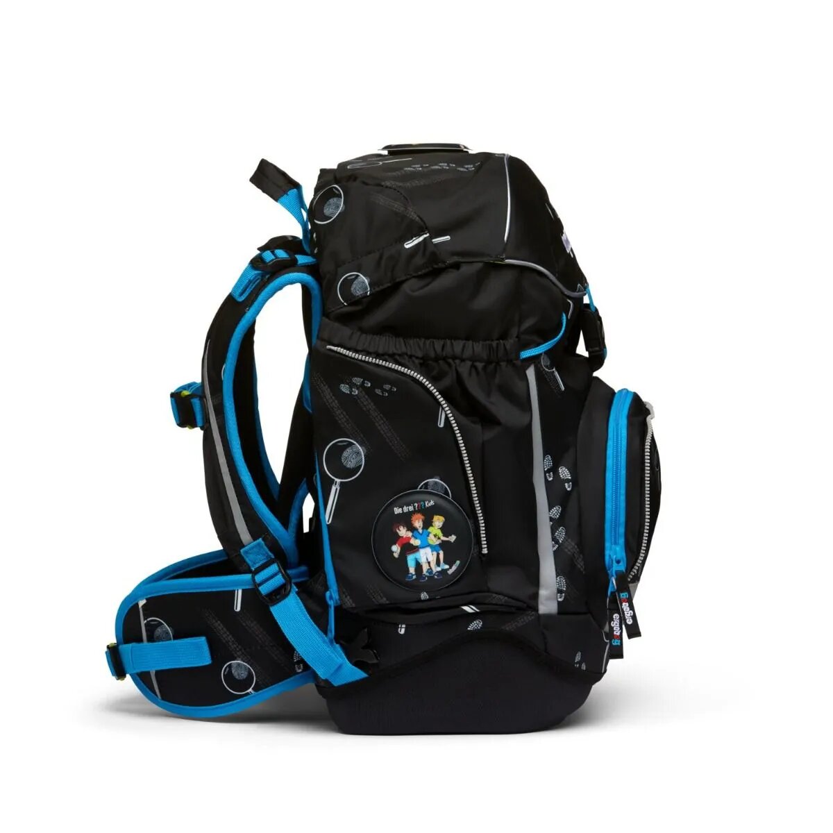 ergobag PACK Schulrucksack-Set Bärdektiv Special Edition - die drei ???, 8-teilig
