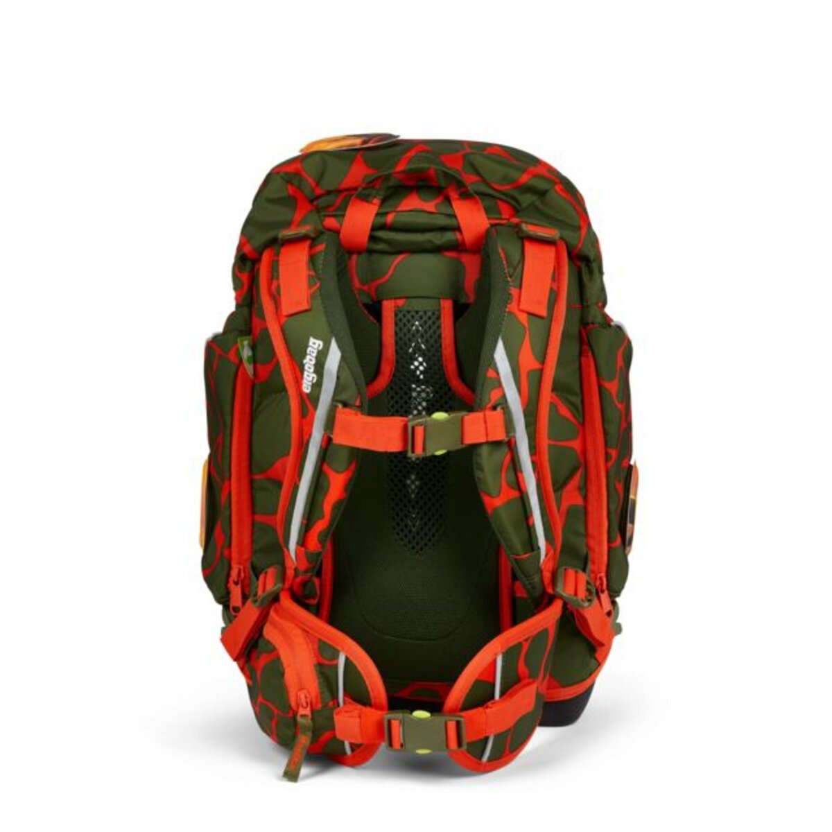 ergobag PACK Schulrucksack-Set FeuerspeiBär LUMI Edition, 6-teilig