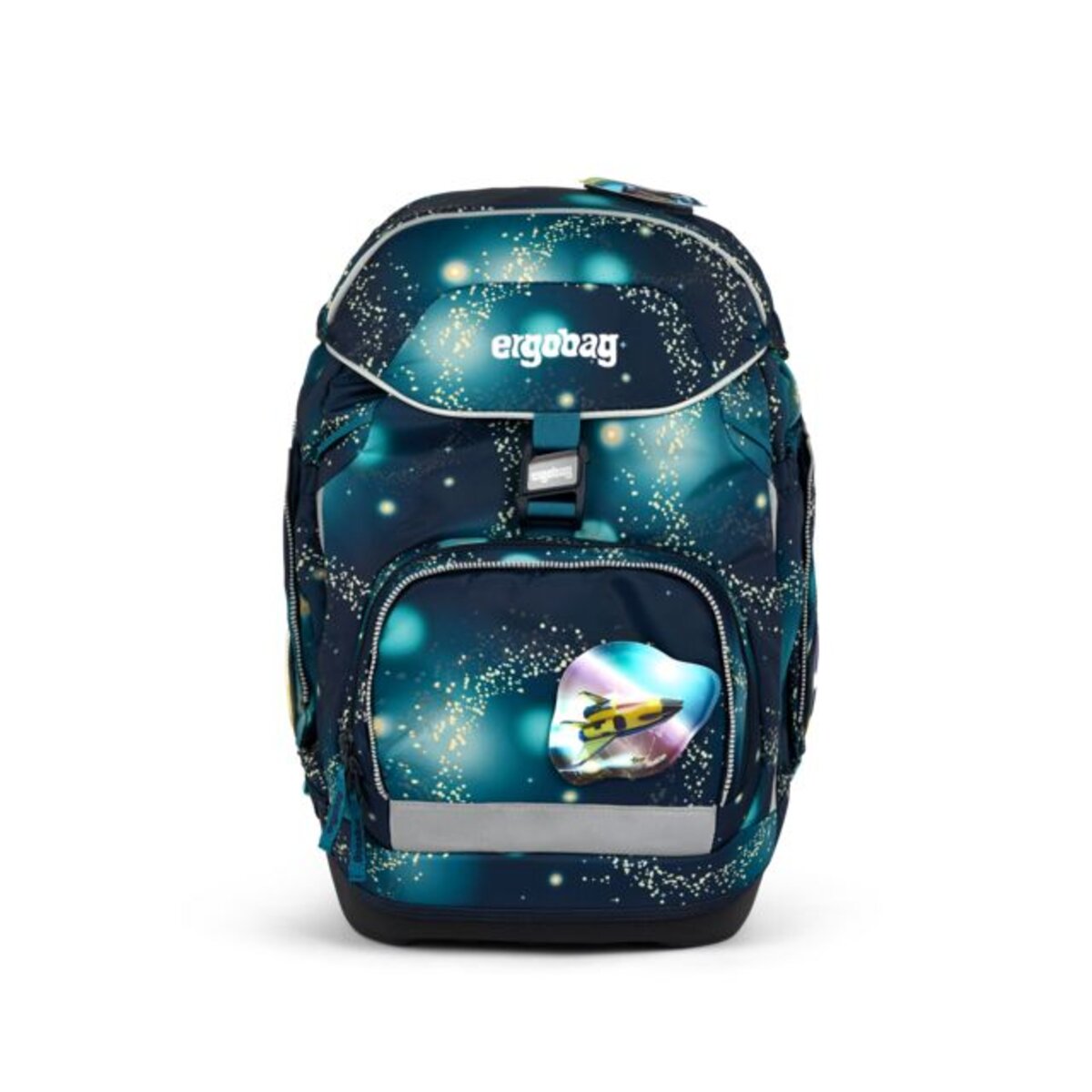 ergobag PACK Schulrucksack-Set RaumfahrBär GALAXY GLOW, 6-teilig