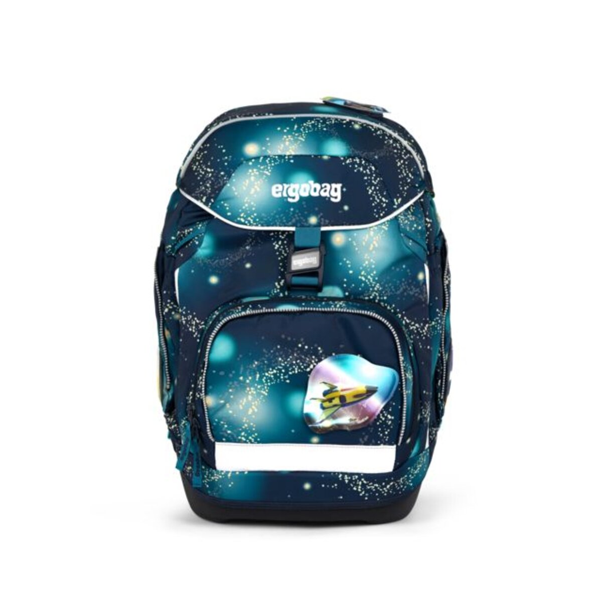 ergobag PACK Schulrucksack-Set RaumfahrBär GALAXY GLOW, 6-teilig