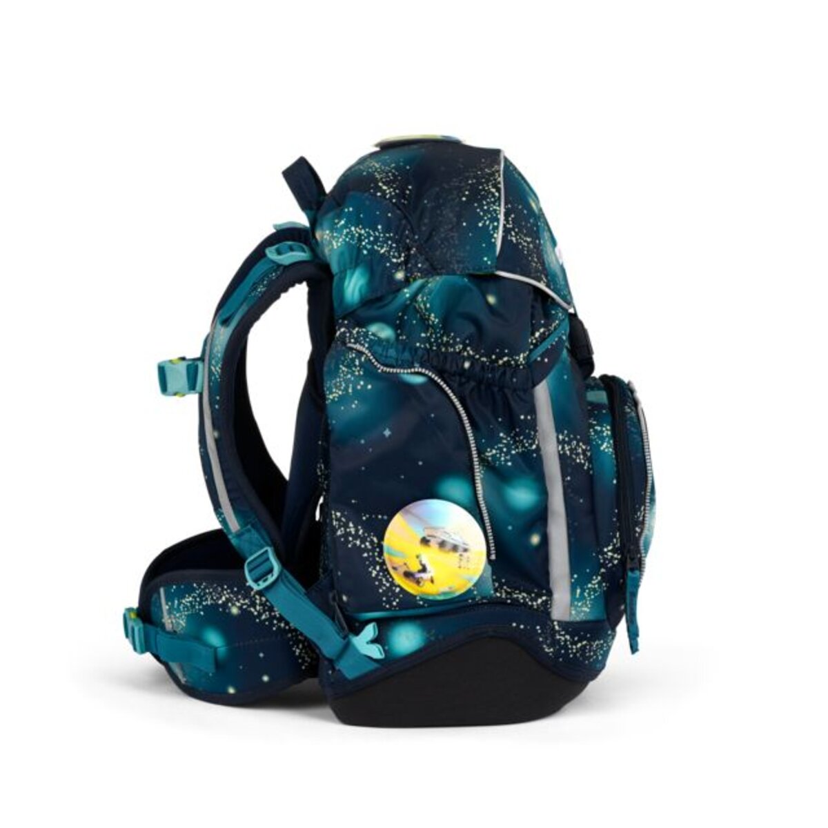 ergobag PACK Schulrucksack-Set RaumfahrBär GALAXY GLOW, 6-teilig