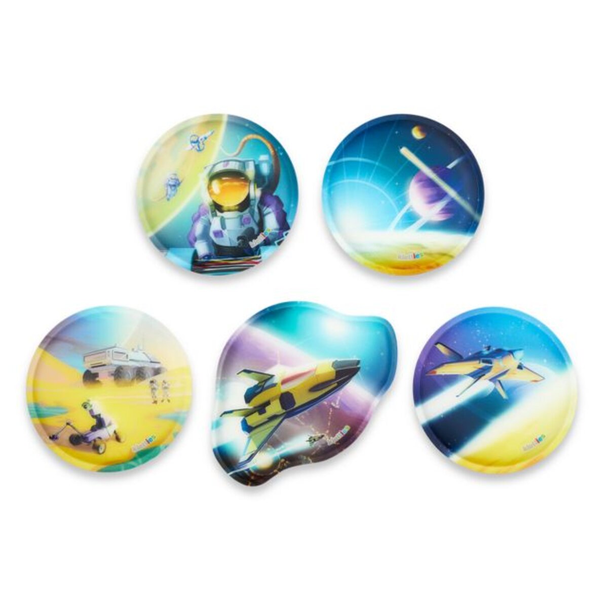ergobag PACK Schulrucksack-Set RaumfahrBär GALAXY GLOW, 6-teilig
