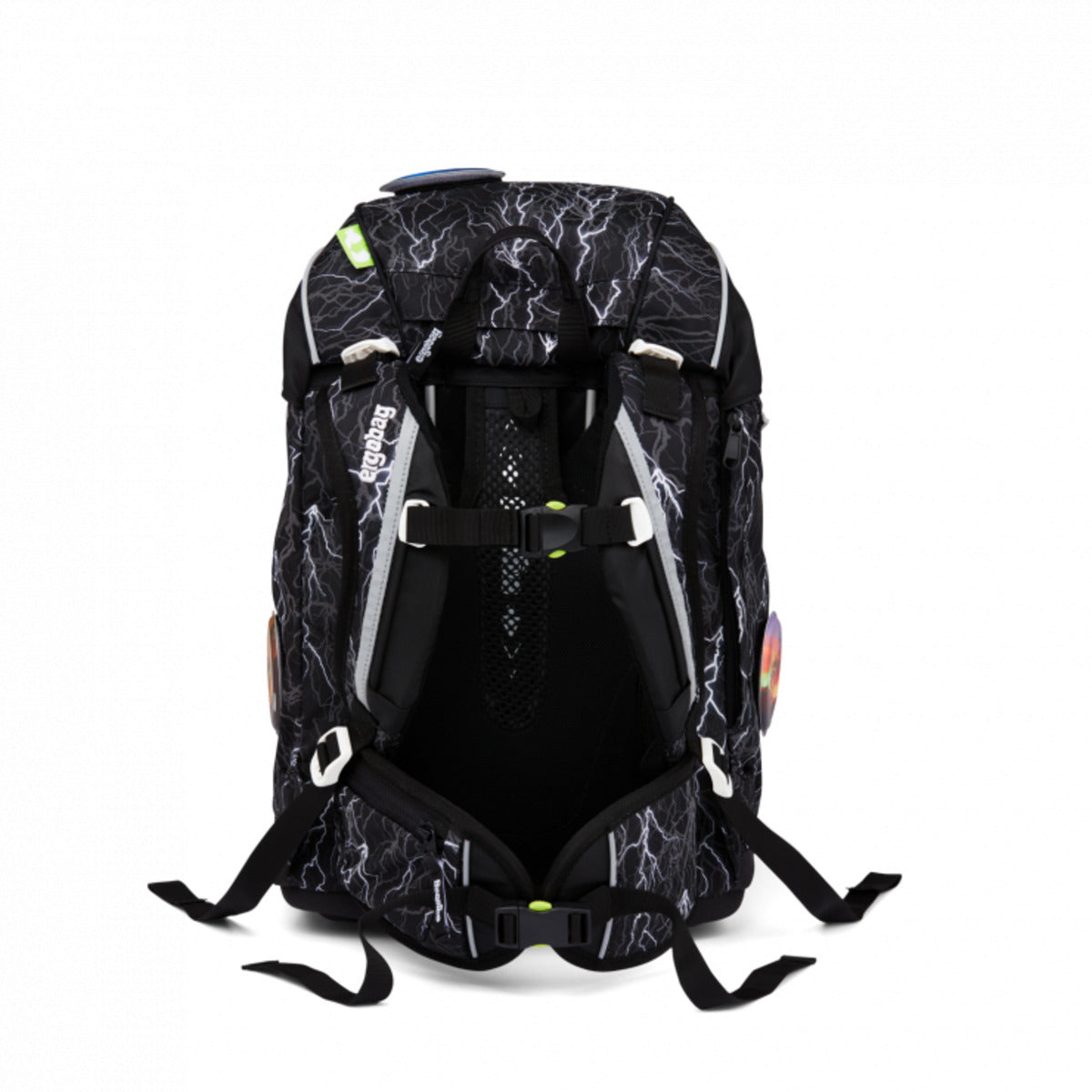 ergobag PACK Schulrucksack-Set Super ReflektBär Glow, 6-teilig