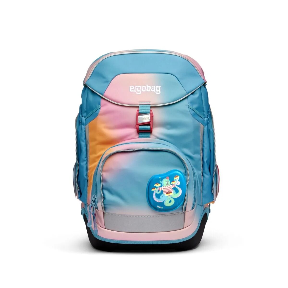 ergobag PACK Schulrucksack-Set UrlaubsfieBär Colour Splash Edition, 6-teilig
