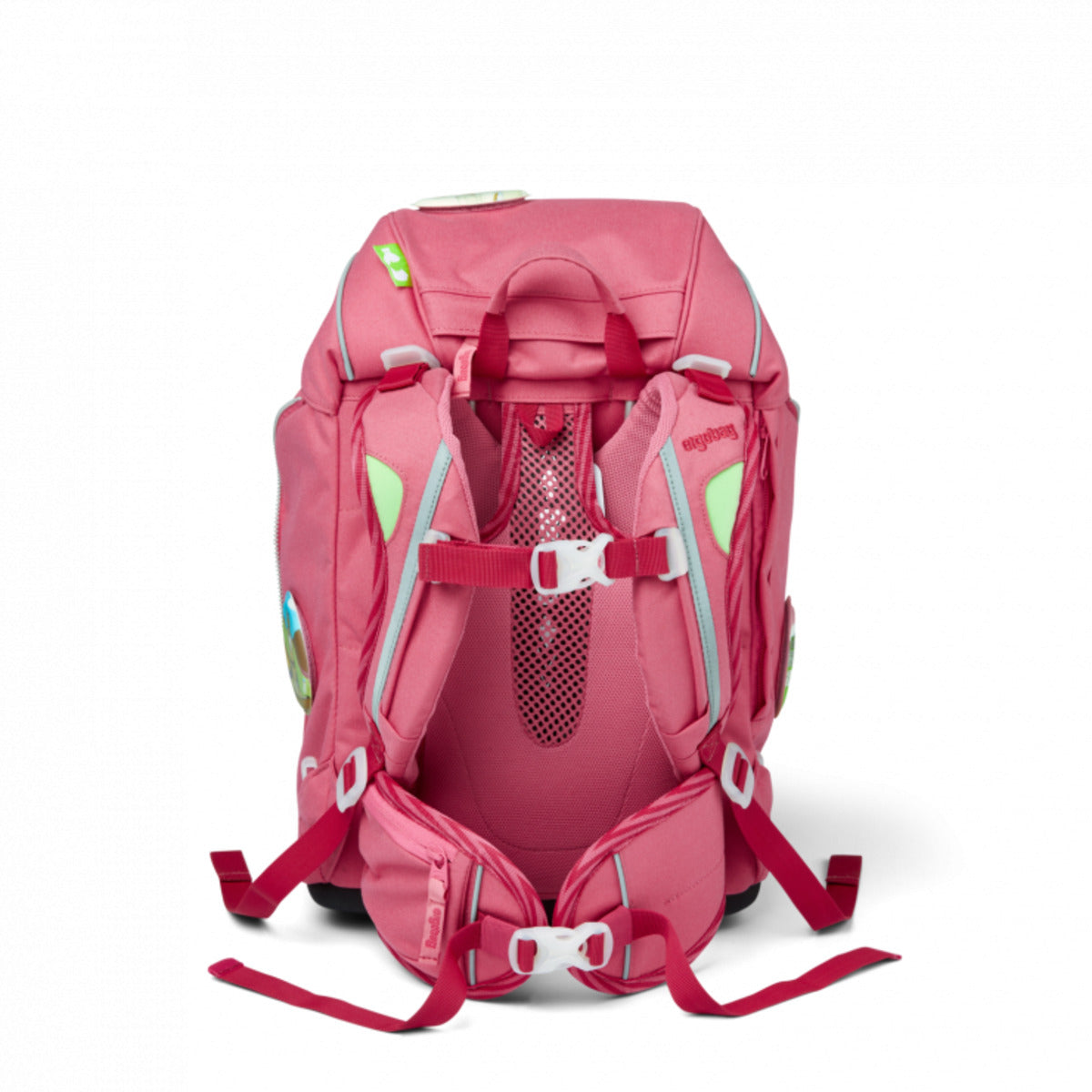 ergobag PACK Schulrucksack-Set Lamas in Bärjamas Eco Hero Edition, 6-teilig