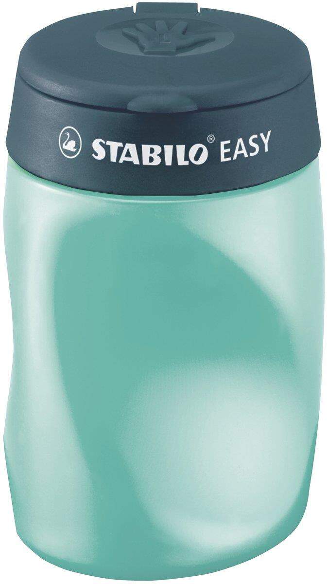 Ergonomischer Dosen-Spitzer für Linkshänder - STABILO EASYsharpener - 3 in 1 - petrol