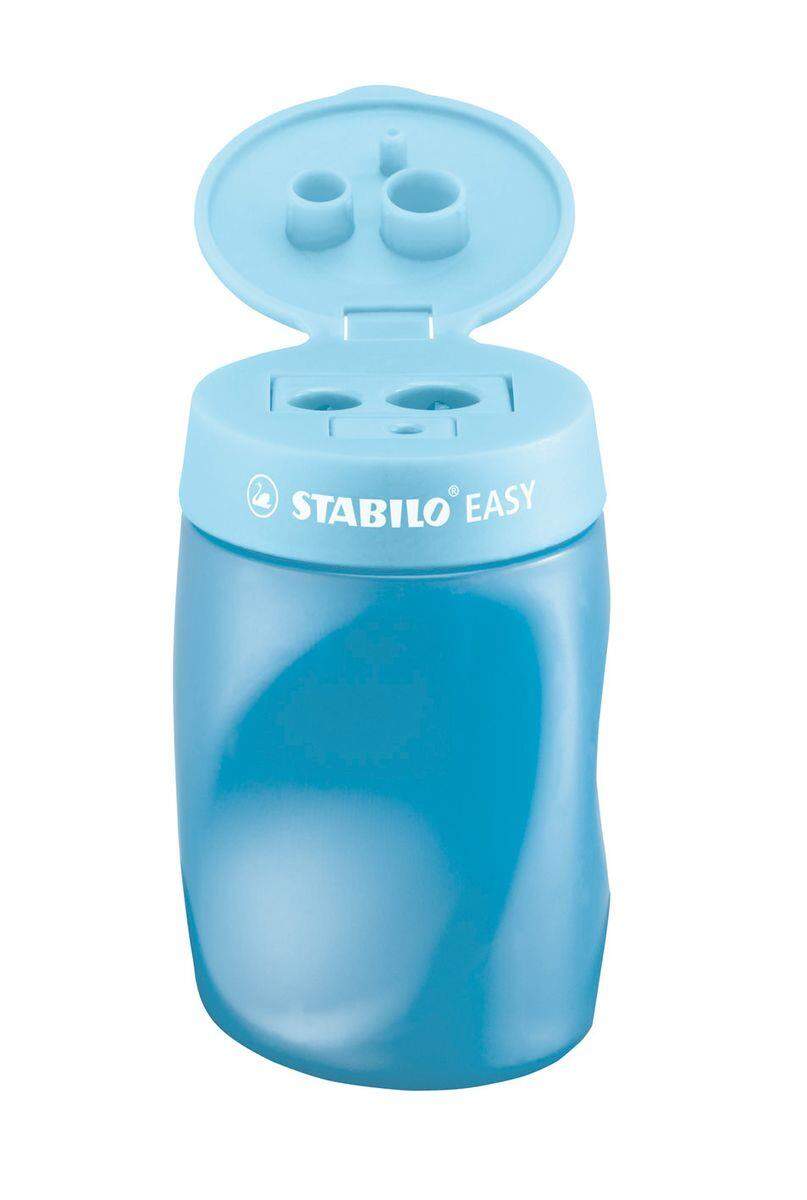 Ergonomischer Dosen-Spitzer für Rechtshänder - STABILO EASYsharpener - 3 in 1 - blau