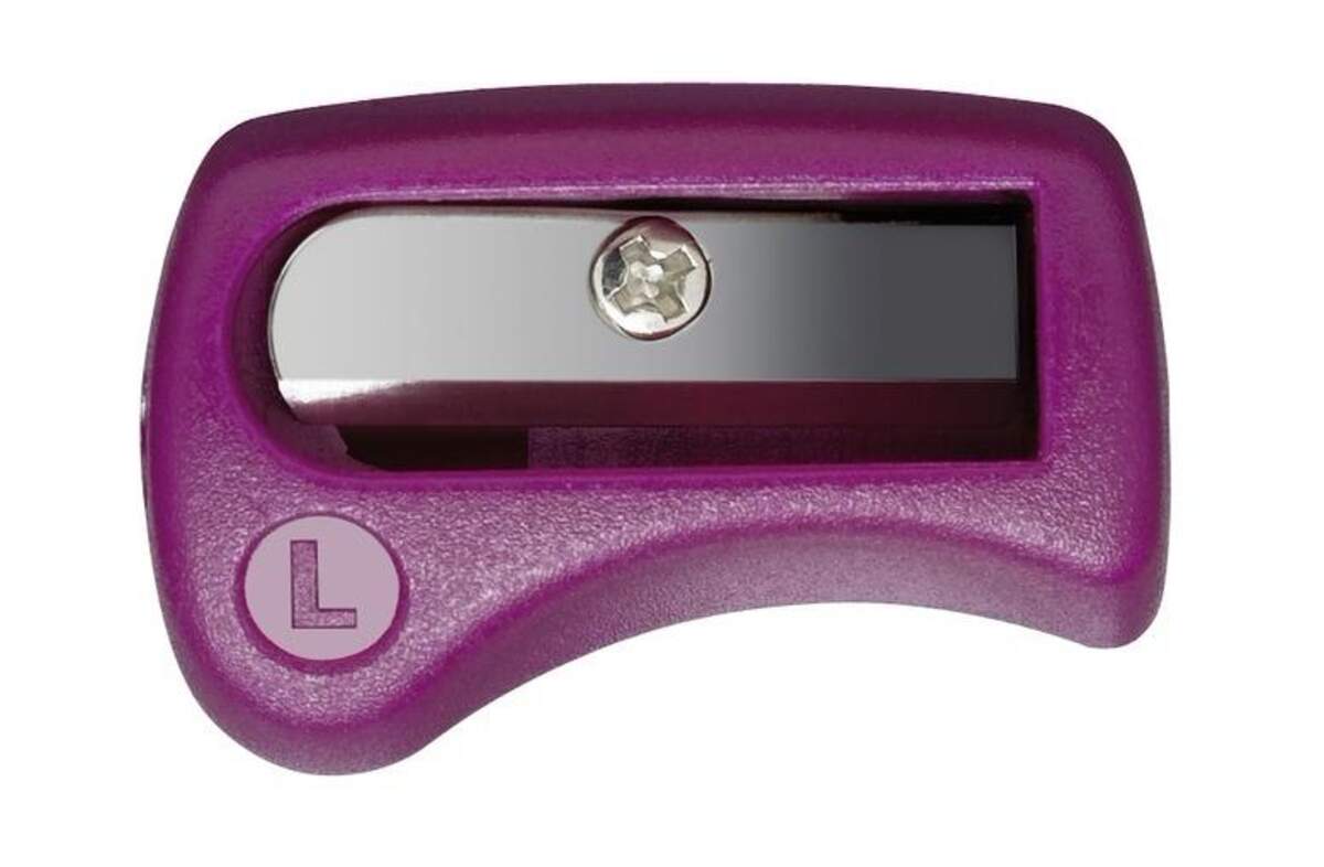 Ergonomischer Druck-Bleistift für Linkshänder - STABILO EASYergo 3.15 in pink/lila - Einzelstift - inklusive 1 dicken Mine - Härtegrad HB & Spitzer