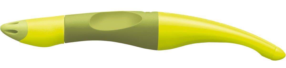 Ergonomischer Tintenroller für Linkshänder - STABILO EASYoriginal in limone/grün - Einzelstift - Schreibfarbe blau (löschbar) - inklusive Patrone