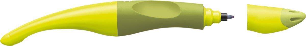 Ergonomischer Tintenroller für Linkshänder - STABILO EASYoriginal in limone/grün - Einzelstift - Schreibfarbe blau (löschbar) - inklusive Patrone