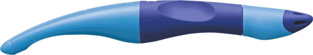 Ergonomischer Tintenroller für Linkshänder - STABILO EASYoriginal in dunkelblau/hellblau -Einzelstift - Schreibfarbe blau (löschbar) - inklusive Patrone