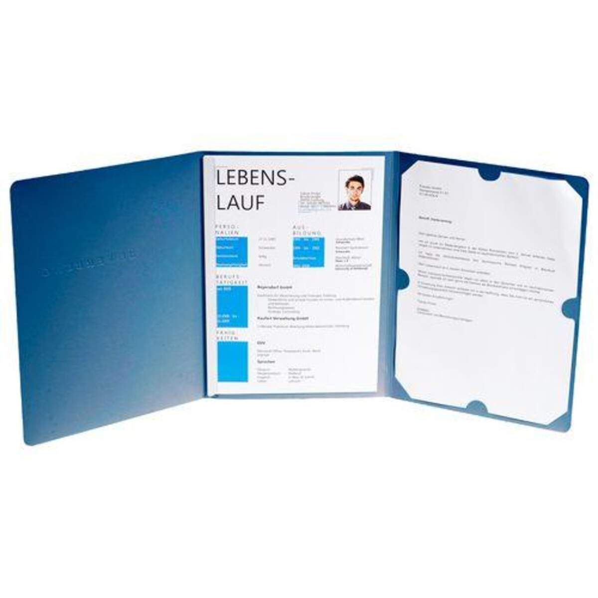 Exacompta 48602B Elegance Bewerbungsmappe, blau