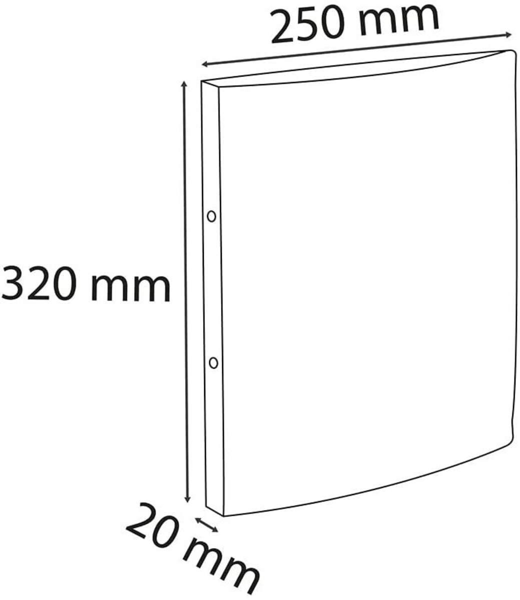 Exacompta Ringbuch mit Gummizug 2 Ringe 15mm Iderama - A4