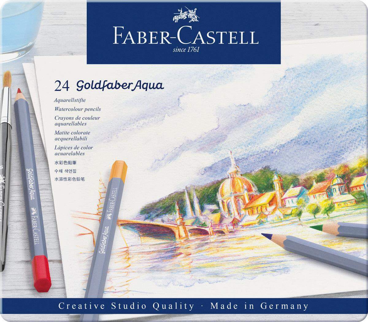 Faber-Castell Aquarellstifte Goldfaber, 24 Stück