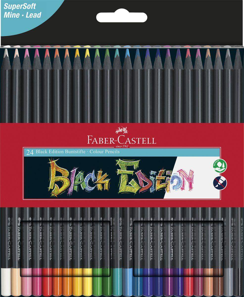 Faber-Castell Black Edition Bunstift, 24er Kartonetui