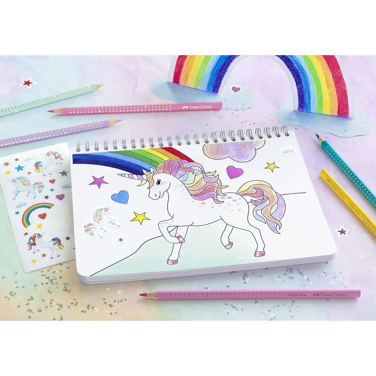 Faber-Castell Buntstifte Colour Grip Einhorn 10+3